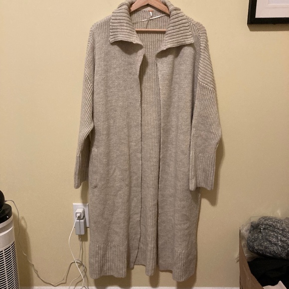 Free People Sweaters - NWT Free People Finely Maxi Cardi Duster Size Small